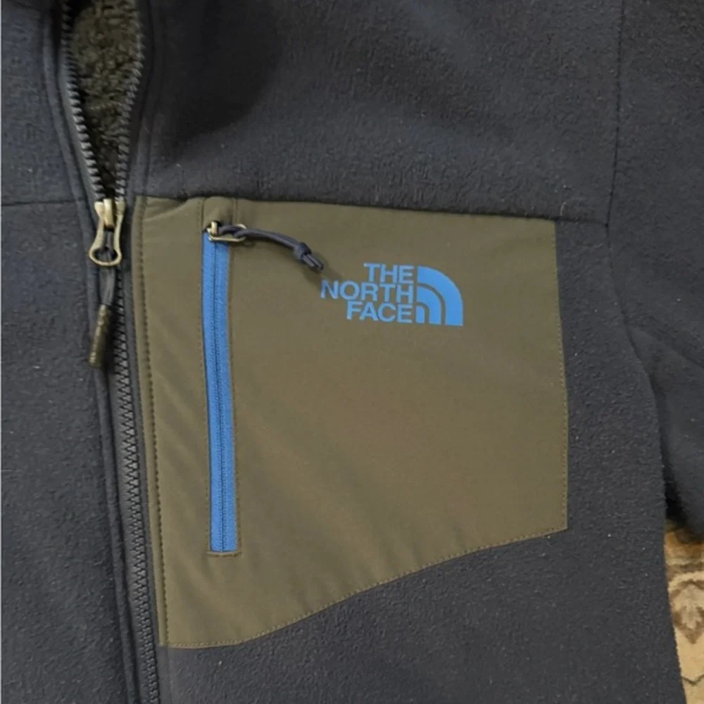 The North Face Chimborazo Navy Blue‎ Pile Lined Sherpa Fleece Jacket S Gorpcore